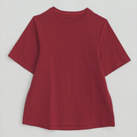 名品！選べるシルエット 綿 ベーシックロンT コットン Tシャツ ラウンドネック 長袖 半袖 深Uネック