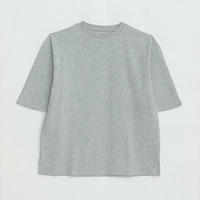 名品！選べるシルエット 綿 ベーシックロンT コットン Tシャツ ラウンドネック 長袖 半袖 深Uネック