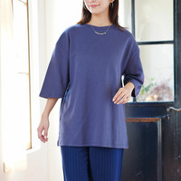 名品！選べるシルエット 綿 ベーシックロンT コットン Tシャツ ラウンドネック 長袖 半袖 深Uネック