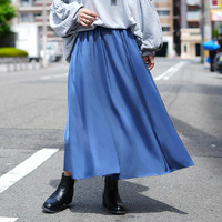 ヴィンテージサテン たっぷりフレアスカート