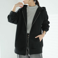 いつだって綺麗!ムレにくい!! なめらかさらり 美人な ダンボール ジップパーカー スウェット