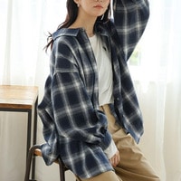 【再入荷】フランネルチェック ボリューム袖 シャツ
