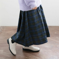 フランネル チェック フレアスカート