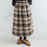フランネル チェック フレアスカート