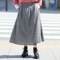 フランネル チェック フレアスカート