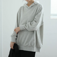 【裏起毛の服苦手さんにおススメ】ゆるシルエット パーカー スウェット