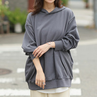 【裏起毛の服苦手さんにおススメ】ゆるシルエット パーカー スウェット