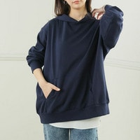 【再入荷】【裏起毛の服苦手さんにおススメ】ゆるシルエット パーカー スウェット