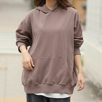 【再入荷】【裏起毛の服苦手さんにおススメ】ゆるシルエット パーカー スウェット