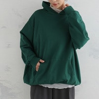 【再入荷】【裏起毛の服苦手さんにおススメ】ゆるシルエット パーカー スウェット