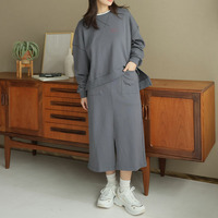 蒸れない セットアップで着痩せが叶う 裏毛 トップス&タイトスカート