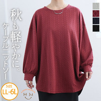 ニットとカットのいいとこどり! ケーブルニットソー 