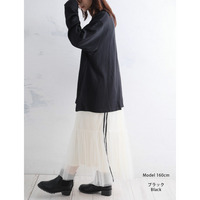 ハートロゴ 刺繍 ニットソー プルオーバー