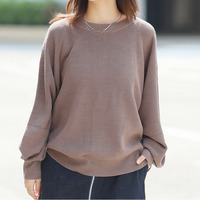 短丈でスタイルアップ トレンドが決まる 畦ニット