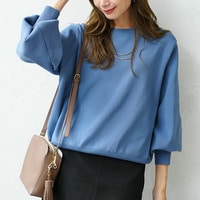【再入荷】二の腕 激やせ ぽわん袖 ニット