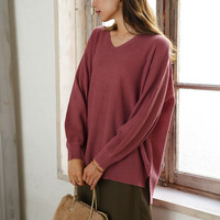 カラーで遊ぶ! 欲しかった理想の厚み 美人 畦編み 針抜き ゆるニット チュニック