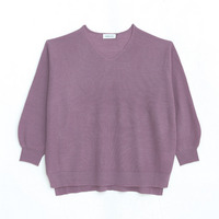 カラーで遊ぶ! 欲しかった理想の厚み 美人 畦編み 針抜き ゆるニット チュニック