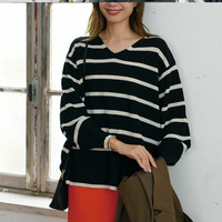 カラーで遊ぶ! 欲しかった理想の厚み 美人 畦編み 針抜き ゆるニット チュニック