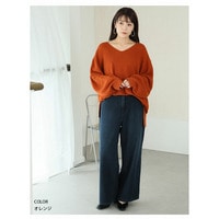 【再入荷】カラーで遊ぶ! 欲しかった理想の厚み 美人 畦編み 針抜き ゆるニット チュニック
