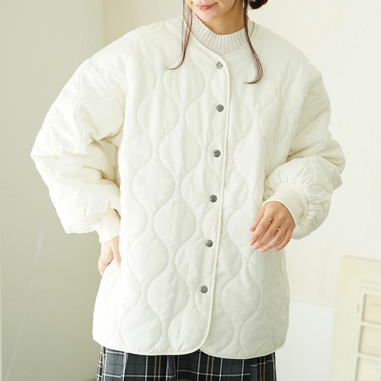 【再入荷】 新色追加!! 軽・薄・シンプル 万能 キルトジャケット1