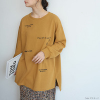 英字刺繍 プルオーバー スウェット 裏毛 ロゴ