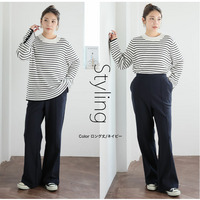 タイツいらずで下半身ぽかぽか! 2丈から選べる 美脚 セミフレアパンツ