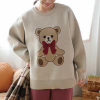  柄が選べる！可愛さ炸裂！！選んで楽しい！！ ハッピージャガード ゆるニット