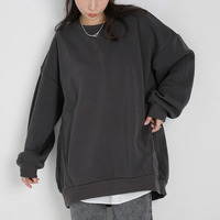 ハピぽか裏起毛 2デザインから選べる ゆったりトレーナー・パーカー 毛玉になりにくい