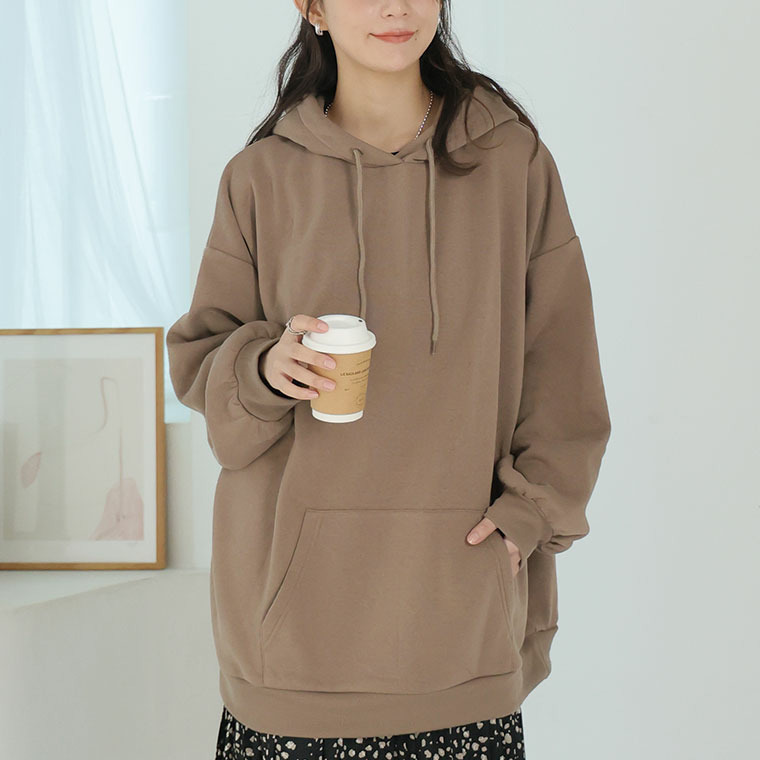 ハピぽか裏起毛 2デザインから選べる ゆったりトレーナー・パーカー 毛玉になりにくい1