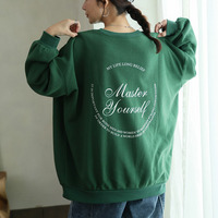 ハピぽか裏起毛 2デザインから選べる ロゴトレーナー 毛玉になりにくい