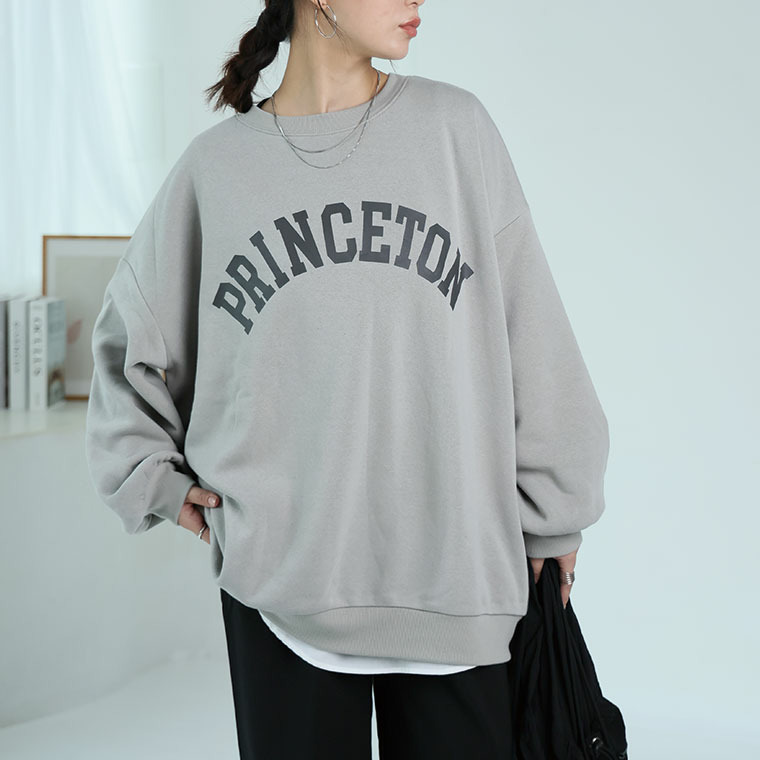 ハピぽか裏起毛 2デザインから選べる ロゴトレーナー 毛玉になりにくい1