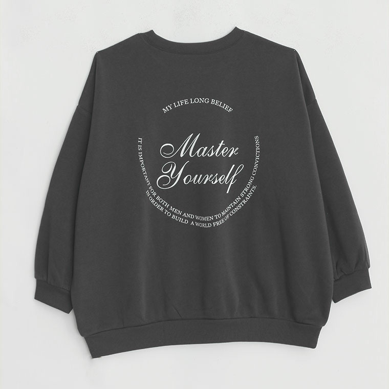 ハピぽか裏起毛 2デザインから選べる ロゴトレーナー 毛玉になりにくい1