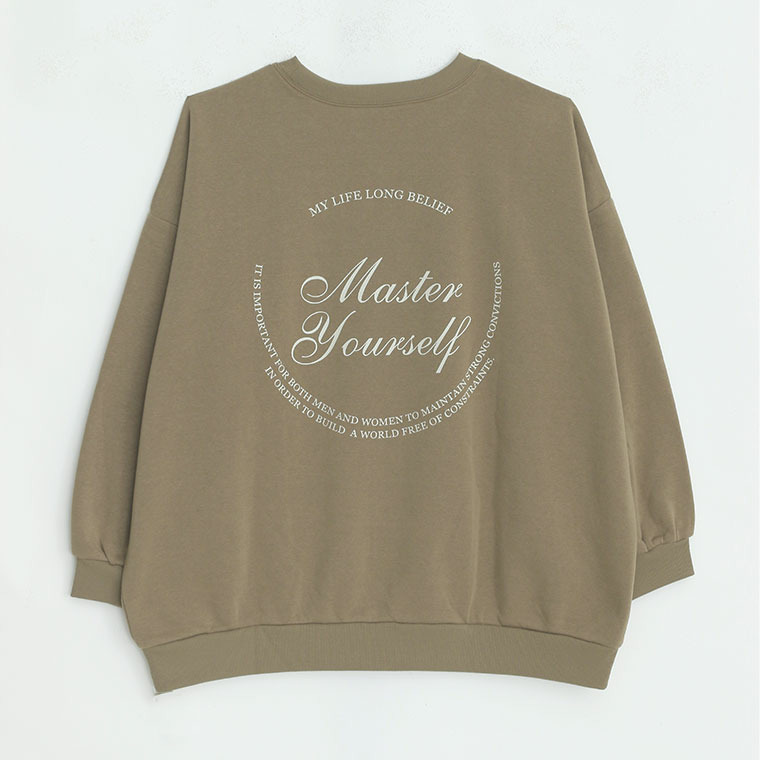 ハピぽか裏起毛 2デザインから選べる ロゴトレーナー 毛玉になりにくい1