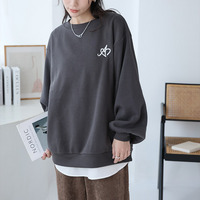 ハピぽか裏起毛 2デザインから選べる 刺繍トレーナー 毛玉になりにくい