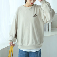 ハピぽか裏起毛 2デザインから選べる 刺繍トレーナー 毛玉になりにくい