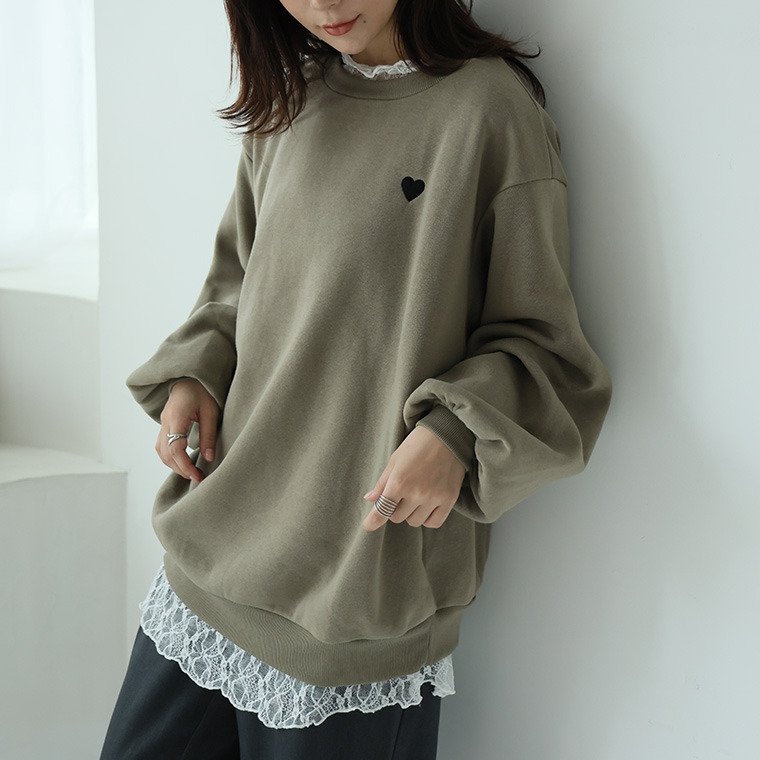 ハピぽか裏起毛 2デザインから選べる 刺繍トレーナー 毛玉になりにくい1