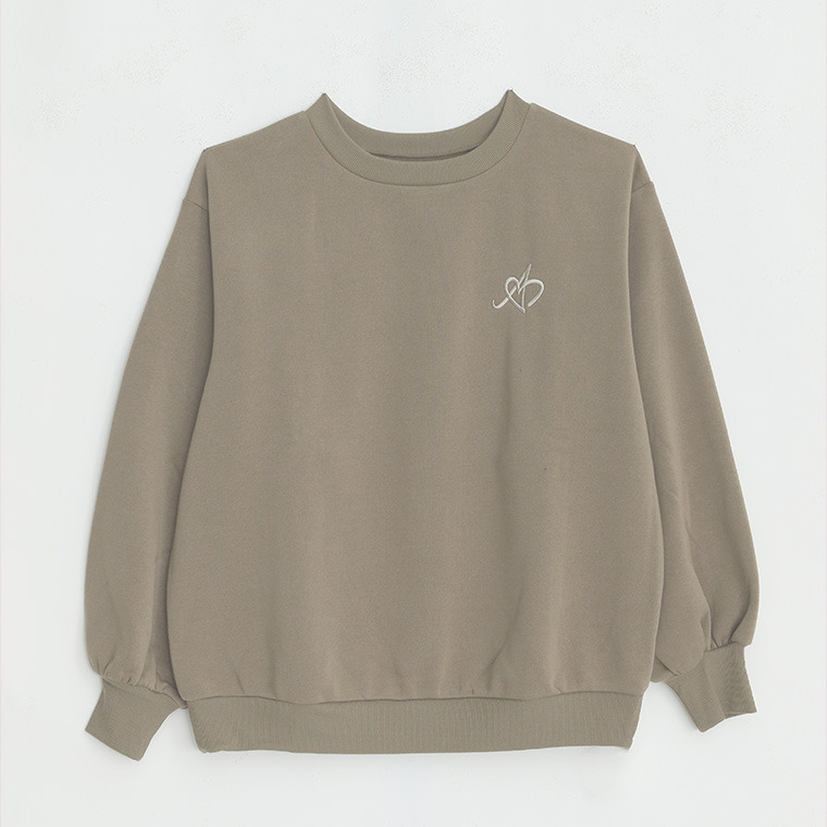 ハピぽか裏起毛 2デザインから選べる 刺繍トレーナー 毛玉になりにくい1