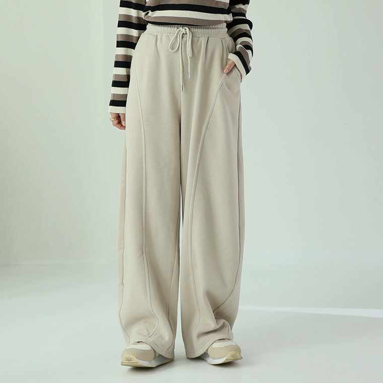 ハピぽか裏起毛 2丈から選ぶ カーブパンツ 毛玉になりにくい1