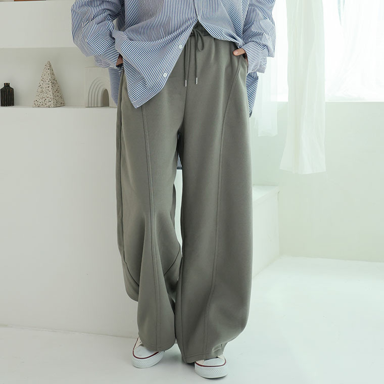 ハピぽか裏起毛 2丈から選ぶ カーブパンツ 毛玉になりにくい1