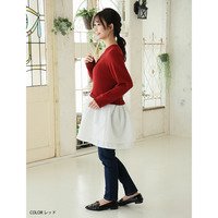 嬉しい！お洒落に体型カバーと細魅せを叶える ドッキング ペプラム カーデ