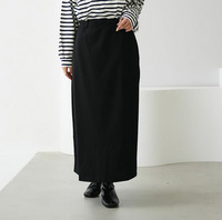 腰の張りを拾わない カラーで楽しむ タイトスカート 裏起毛バージョン