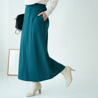 腰の張りを拾わない カラーで楽しむ タイトスカート 裏起毛バージョン