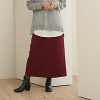 腰の張りを拾わない カラーで楽しむ タイトスカート 裏起毛バージョン