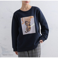 ネコ 裏起毛 プルオーバー オノマイ Ono Mai トレーナー スウェット やんのかネコ しがみつきネコ