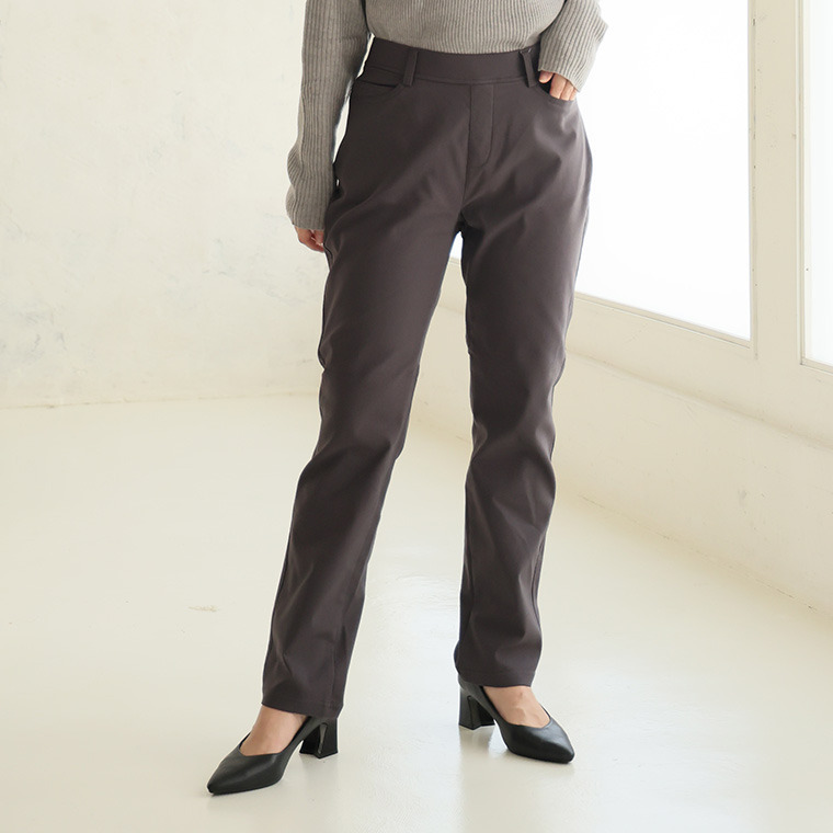 楽・暖・美脚! スマートフィットシルエット ストレッチ 裏起毛 パンツ あったか1