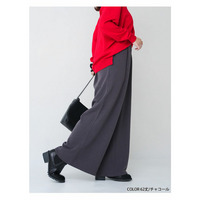 もわもわシャギーで下半身の冷え防止！ 選べる3丈 裏起毛 裏シャギー ワイドパンツ