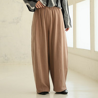 肌当たり ふわふわ マシュマロタッチ コクーンパンツ