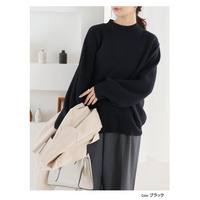 とろける肌ざわり メルティーフェザー ハイネック ニット プルオーバー