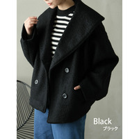 ウールリングニット セーラー カラーコート