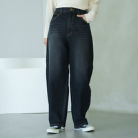 選べる2丈 お腹周りに優しい 大人の美脚 バギー ストレート デニム